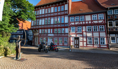Mit dem Motorrad unterwegs auf der Deutschen Fachwerkstraße©motorradstrassen
