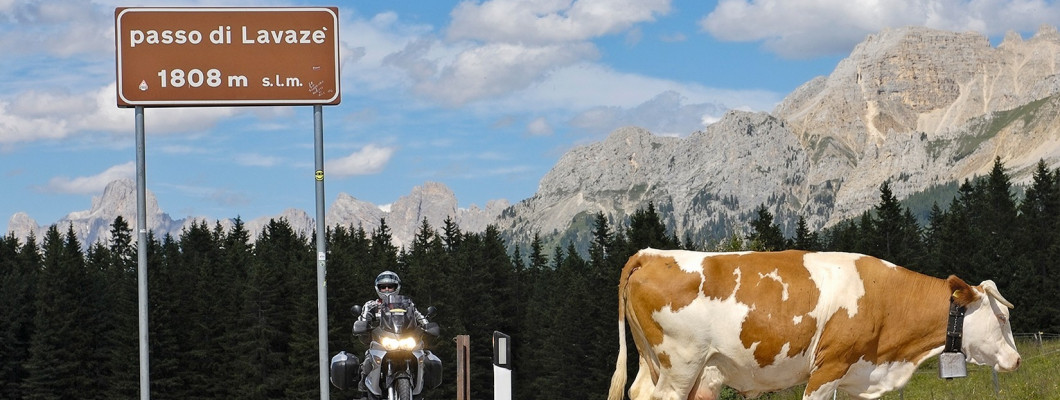 Motorradurlaub DOLOMITEN-Lavazejoch ©Heinz E. Studt