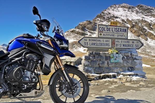 Motorrad-Französische Alpen- Col de l'Iséran-Passhöhe ©Heinz E. Studt
