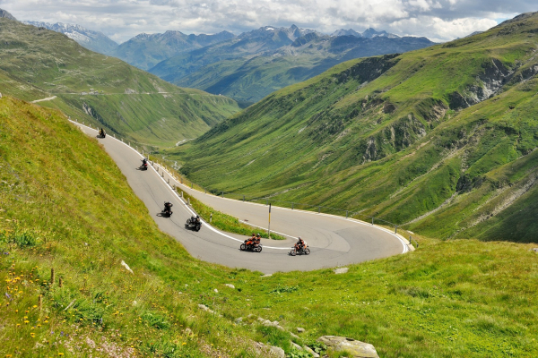 Motorrad-Schweiz-Furkapass-Rampe © Heinz E. Studt