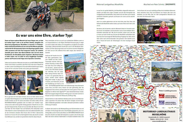 Es war uns eine Ehre ©MOTORRADSTRASSEN