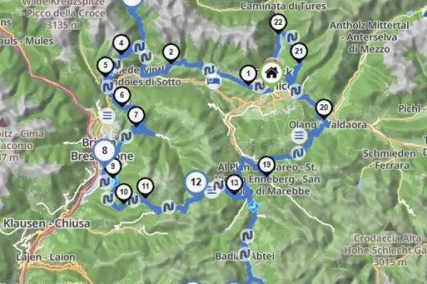 Motorradurlaub DOLOMITEN-TOUR 5 © Kurviger.com