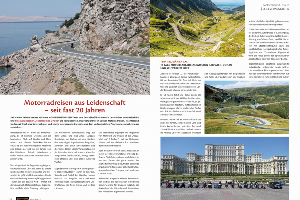 Motorradreisen aus Leidenschaft ©Motorrad und Urlaub