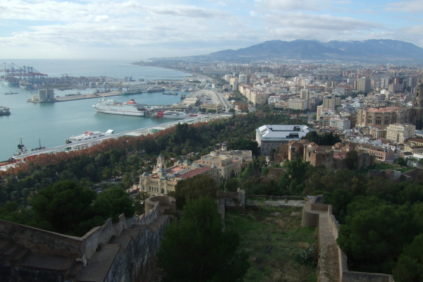 Blick auf Málaga © MOTORRADSTRASSEN